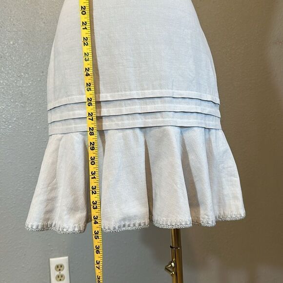 NEW Jonathan Simkhai flora Macrame strap mini dress in breeze color size o - Picture 4 of 12